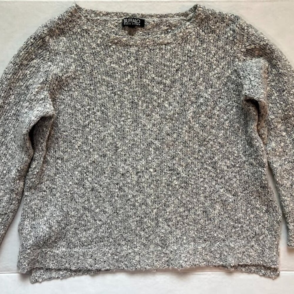 Buffalo Knit Sweater - Gray Marled - Size Large